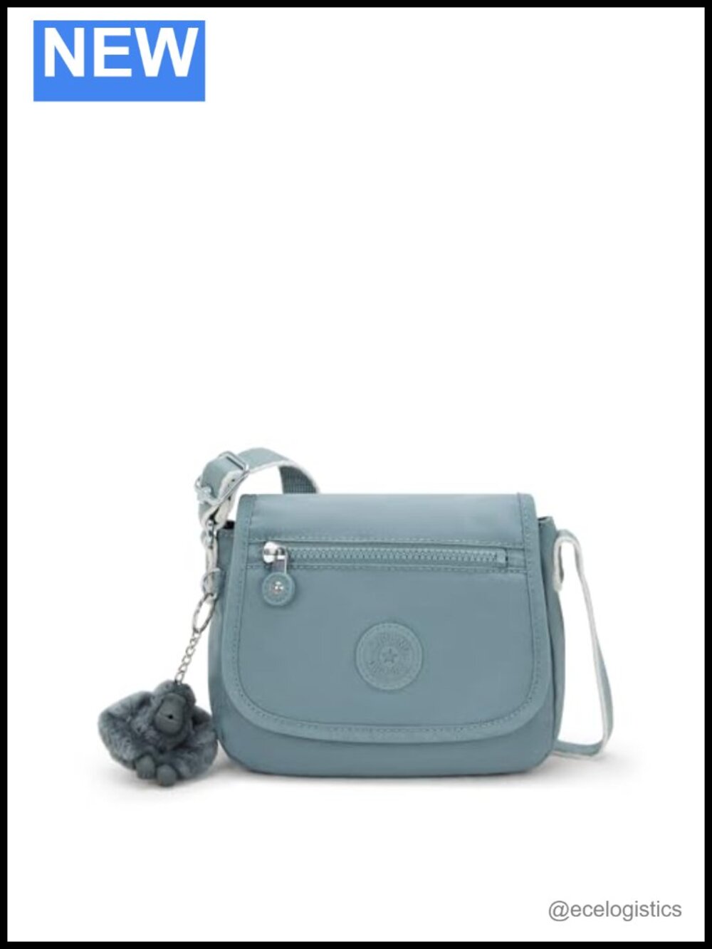 Water Resistant Nylon Crossbody Bag with Adjustable Strap Mini